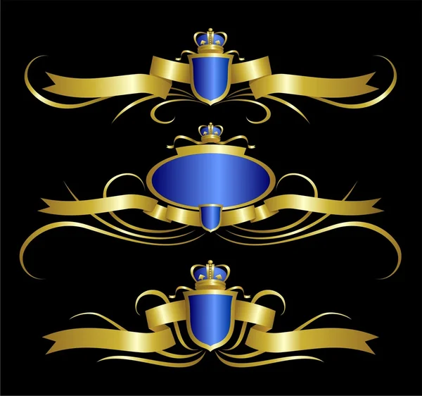 Golden royal design element — Stock Photo, Image