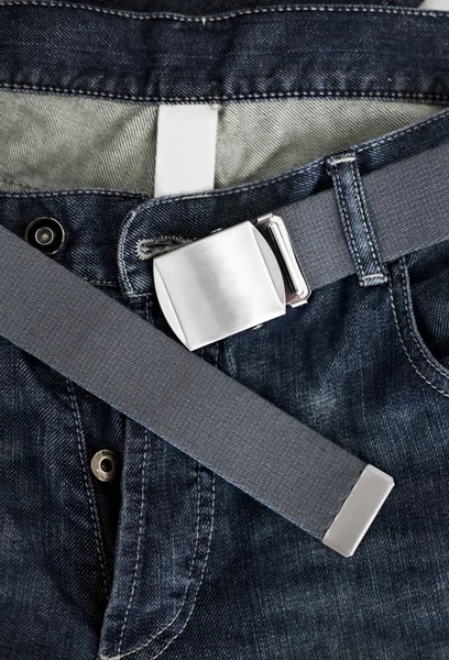 Jeans e cinto — Fotografia de Stock