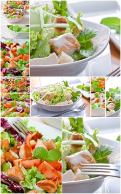 Collage Salad clipart