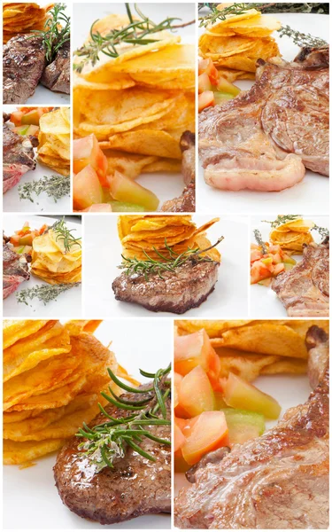 Meat collage — Stock Photo, Image