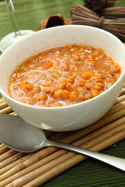 Čočková polévka — Stock fotografie