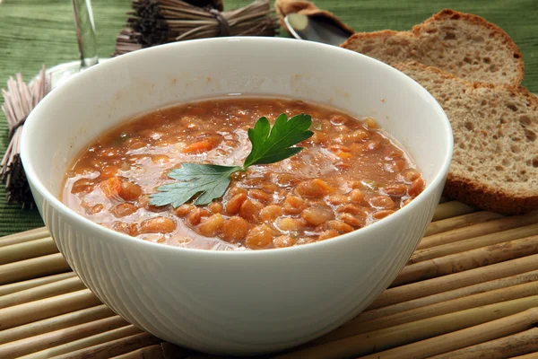 Zuppa di lenticchie Immagine Stock