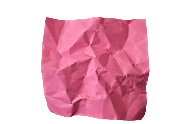Crumpled piece of red paper — Stock Photo, Image