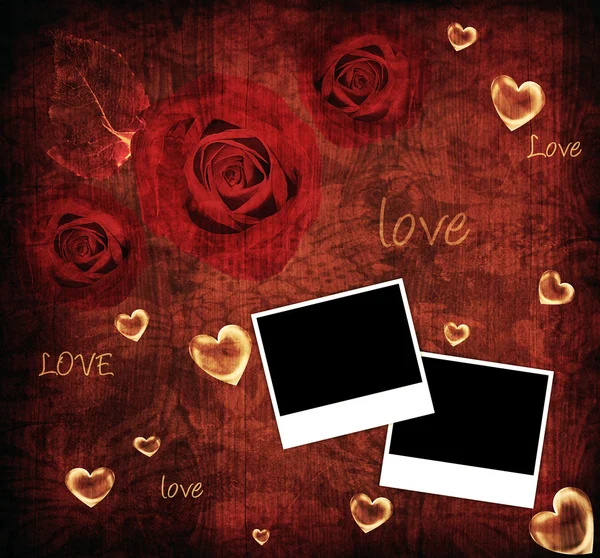 Valentine pozadí karta — Stock fotografie