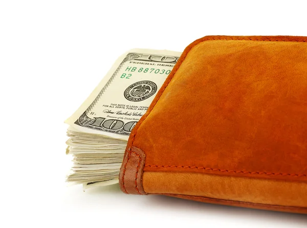 Kontanter i plånboken — Stockfoto