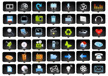 Icons and logo clipart