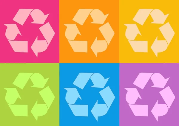 Recycling-Ikone — Stockfoto