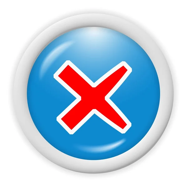 Blue 3d icon — Stock Photo, Image