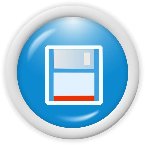 Ícone de disquete — Fotografia de Stock