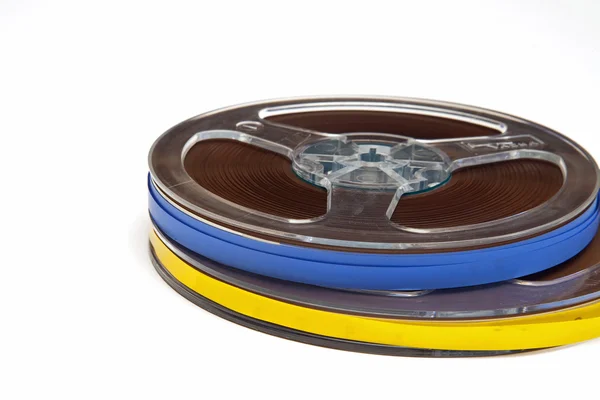 Two reels of audio tape Stock Image