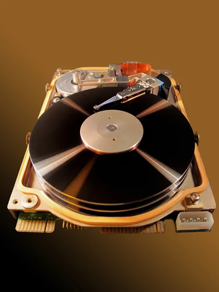 Ancient hard disk of computer — Stock Photo, Image