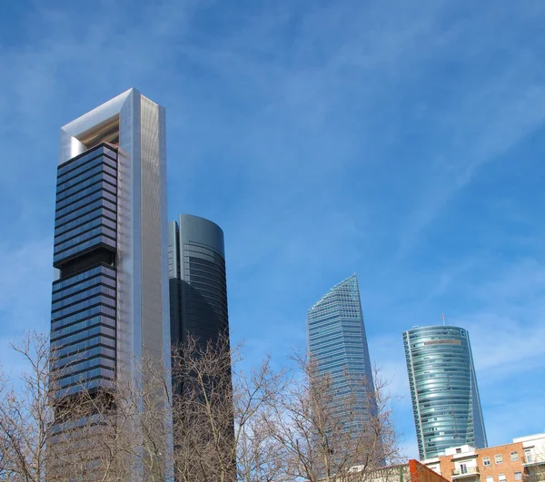 Four skyscrapers — Stock Photo, Image