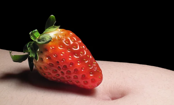 stock image Strawberry along with navel