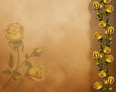 Golden Roses clipart