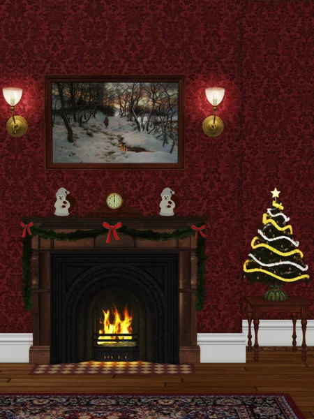 Christmasroom 2 — Stockfoto
