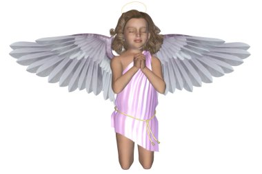 Praying Angel 4 clipart