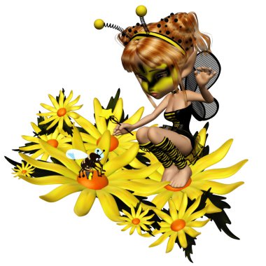 Bee Fairy 3 clipart