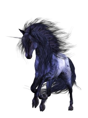 Blue Unicorn 1 clipart