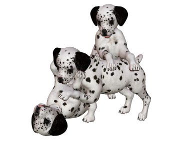 Dalmatian puppies clipart