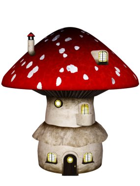 Mushroom House clipart