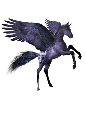 Flying pony clipart