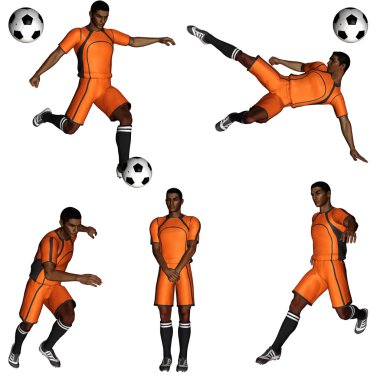 Soccer player clipart