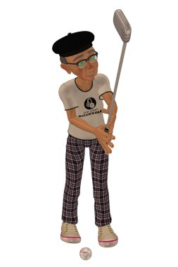 Golfer clipart