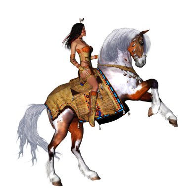 Native girl clipart