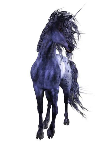 Blå unicorn 3 — Stockfoto