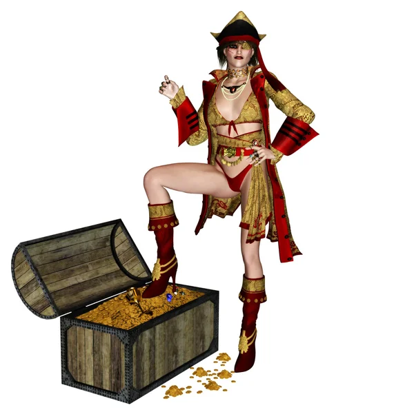Piraat vrouwen — Stockfoto