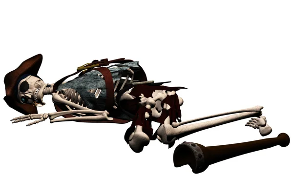Pirata scheletro — Foto Stock