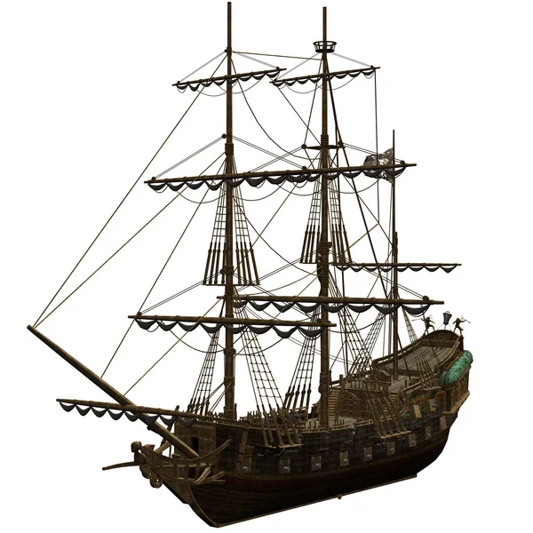 Пиратский корабль Лицензионные Стоковые Изображения