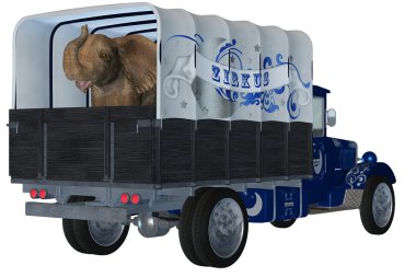 Circus wagon clipart