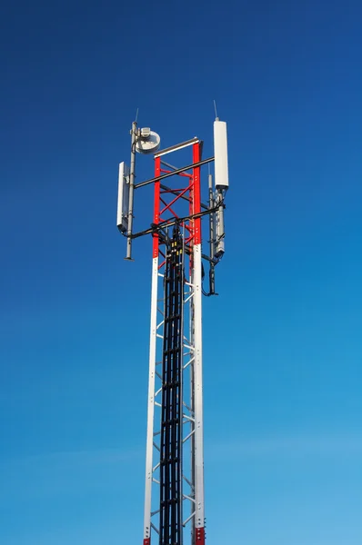 stock image Antenna on a background dark blue sky