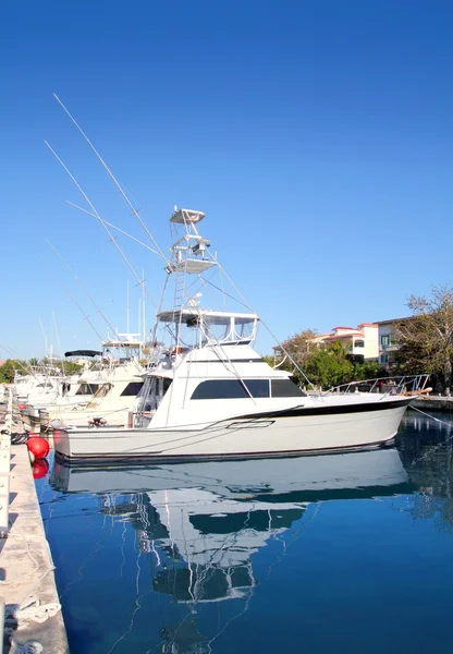 Poros jachthaven in mexico — Stockfoto
