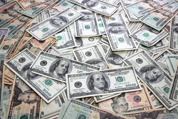 Amerikaanse dollar bank stelt vast veel bankbiljetten rekeningen — Stockfoto