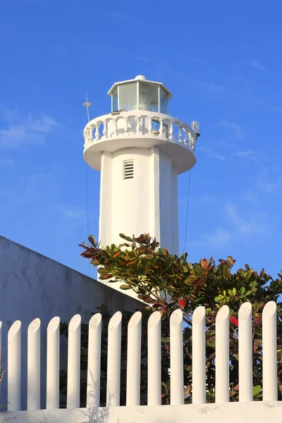 Puerto morelos new lighthouse Mayan Riviera — Stock Photo, Image