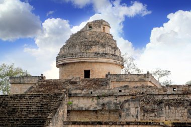 Caracol Mayan observatory Chichen Itza Mexico clipart