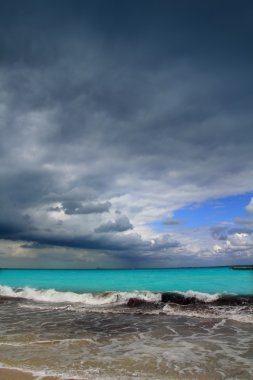 Hurricane tropical storm caribbean dramatic cloudy clipart