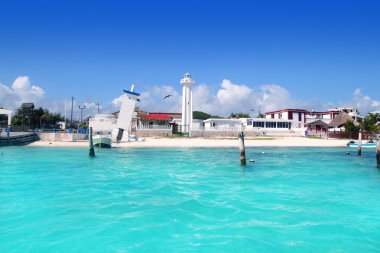 Puerto morelos Maya Rivierası Karayip deniz plaj