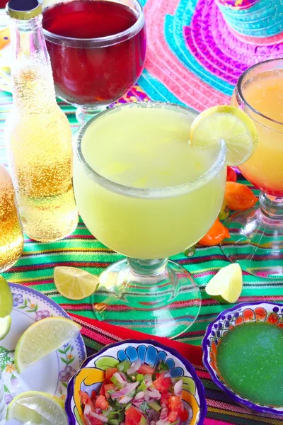 Margarita sex on the beach cocktail beer tequila — Stock Photo, Image