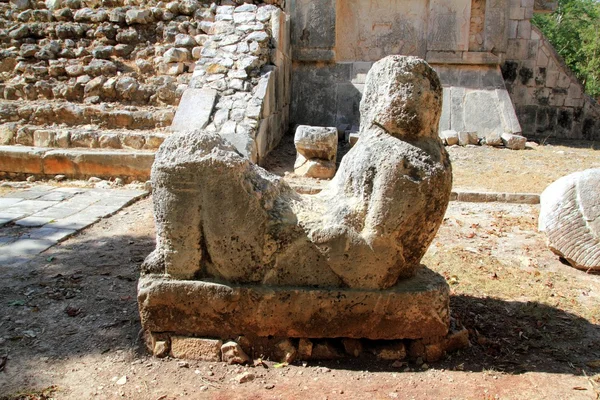 Chac mool chichen itza postać Meksyk Jukatan — Zdjęcie stockowe