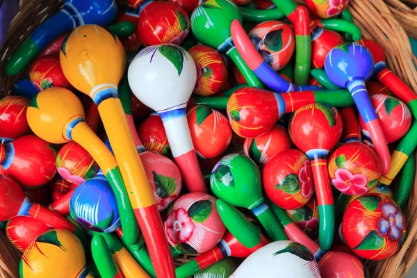 Colorful maracas from Mexico handcraft painted — 스톡 사진
