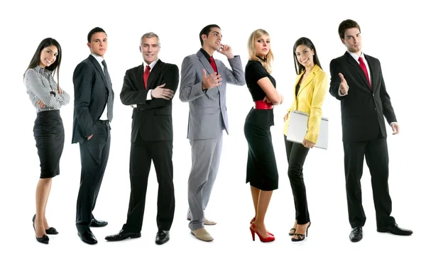 Business team grupp publiken full längd — Stockfoto