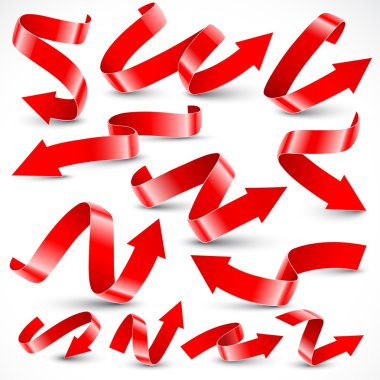 Red arrows clipart