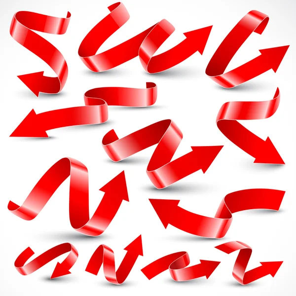 Röda pilar — Stock vektor