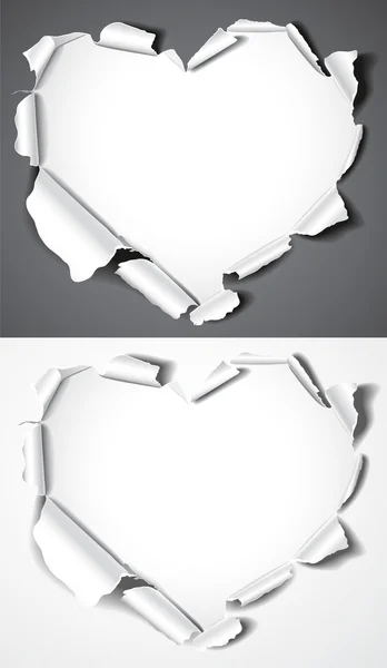 Coeurs de papier — Image vectorielle