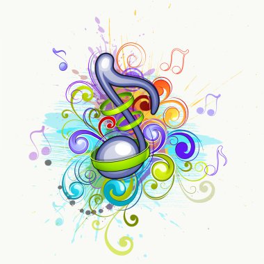 Musical background clipart