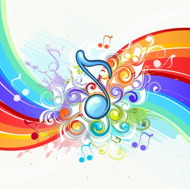 Musical background clipart