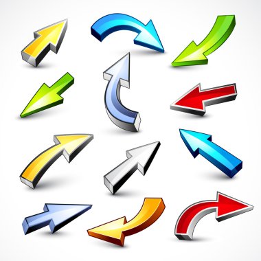 Colour arrows clipart